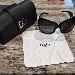 Dolce & Gabbana Glossy Black Sunglasses